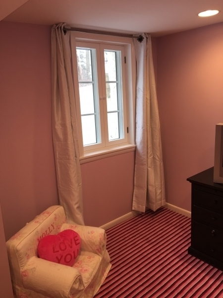 Block out curtains in girls room